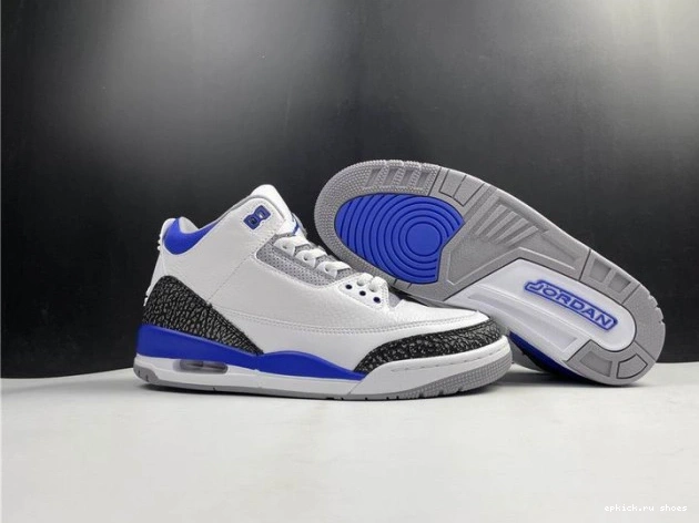Cheap 3 Jordan Blue Racer CT8532-145 Air 0728